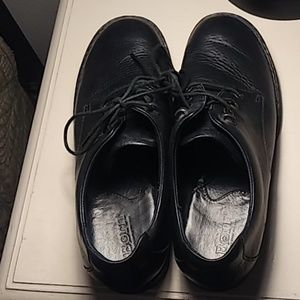 Womens Black Leather Børn shoes